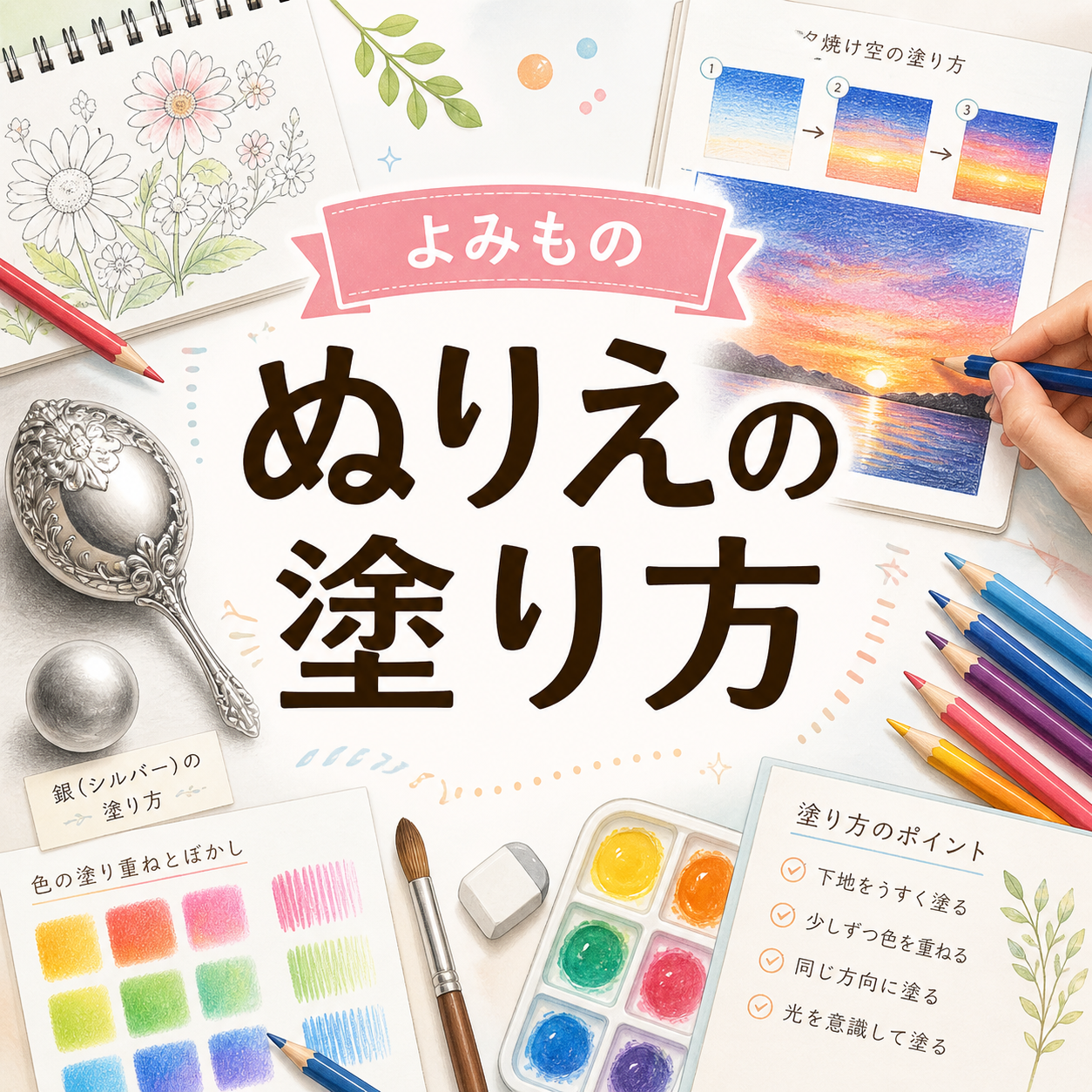 ぬりえの塗り方