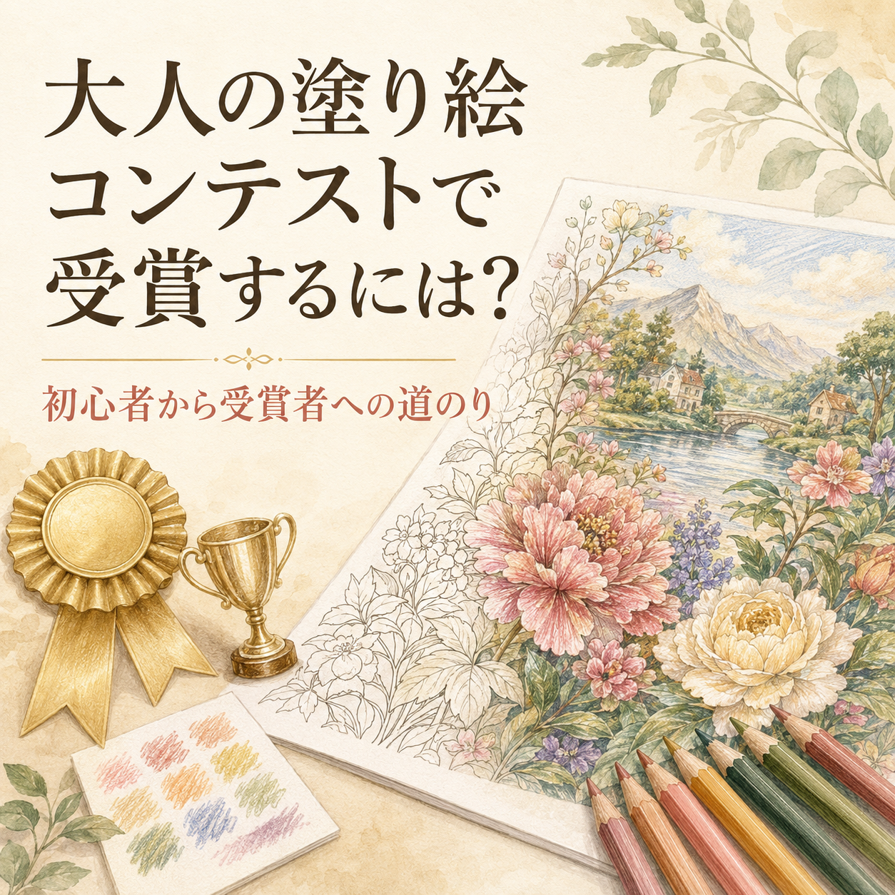 大人の塗り絵コンテストで受賞するには