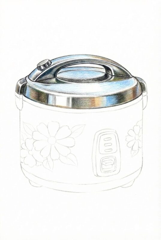 工程4：映り込みを描き足して完成