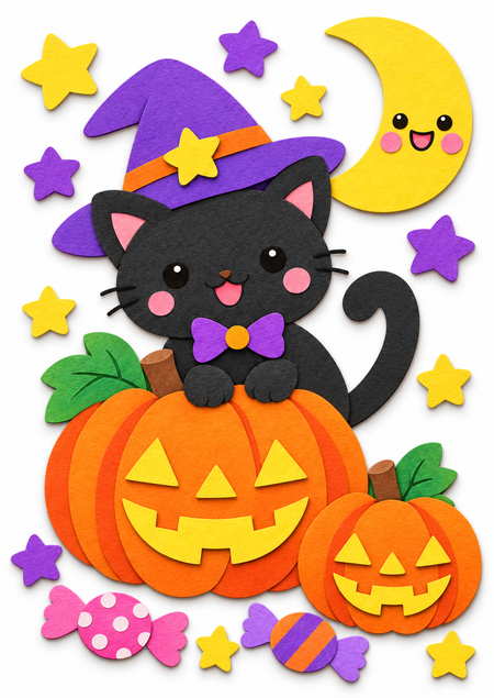 ハロウィンの壁面飾りパターン2