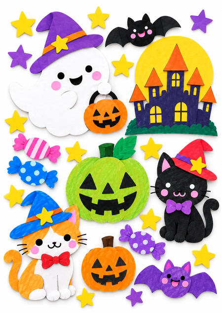 ハロウィンの壁面飾りパターン2